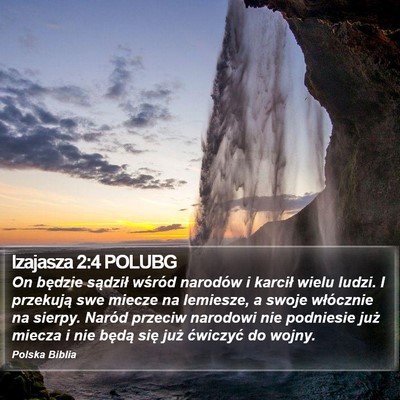 Izajasza 2:4 POLUBG Bible Verse Image