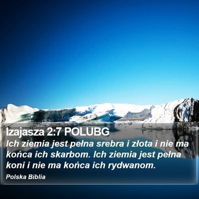 Izajasza 2:7 POLUBG Bible Verse Image