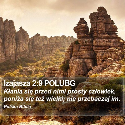 Izajasza 2:9 POLUBG Bible Verse Image