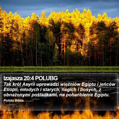Izajasza 20:4 POLUBG Bible Verse Image