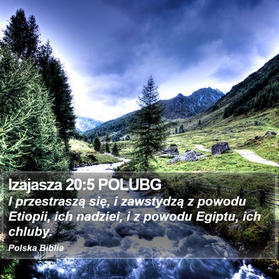 Izajasza 20:5 POLUBG Bible Verse Image