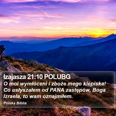 Izajasza 21:10 POLUBG Bible Verse Image