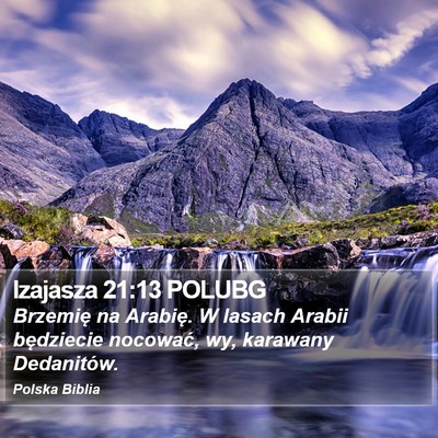 Izajasza 21:13 POLUBG Bible Verse Image