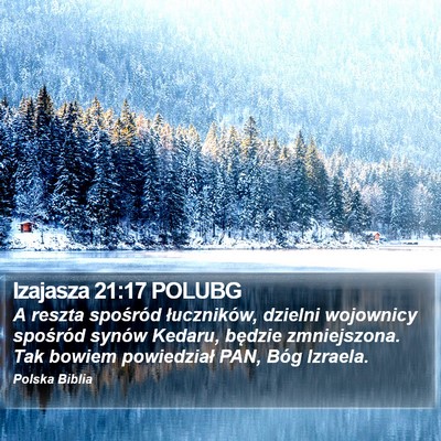 Izajasza 21:17 POLUBG Bible Verse Image