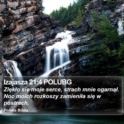 Izajasza 21:4 POLUBG Bible Verse Image