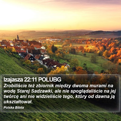 Izajasza 22:11 POLUBG Bible Verse Image