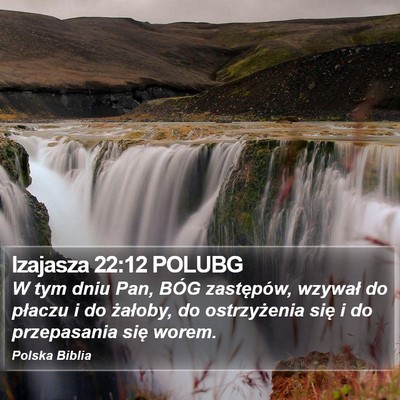 Izajasza 22:12 POLUBG Bible Verse Image