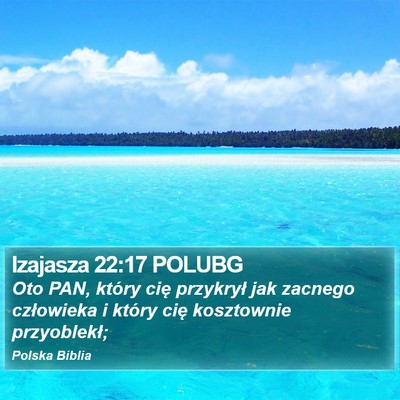 Izajasza 22:17 POLUBG Bible Verse Image
