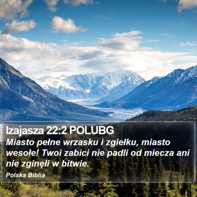 Izajasza 22:2 POLUBG Bible Verse Image