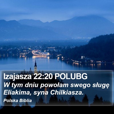 Izajasza 22:20 POLUBG Bible Verse Image