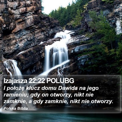 Izajasza 22:22 POLUBG Bible Verse Image