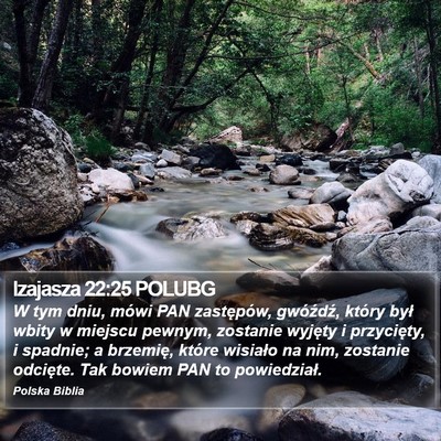 Izajasza 22:25 POLUBG Bible Verse Image