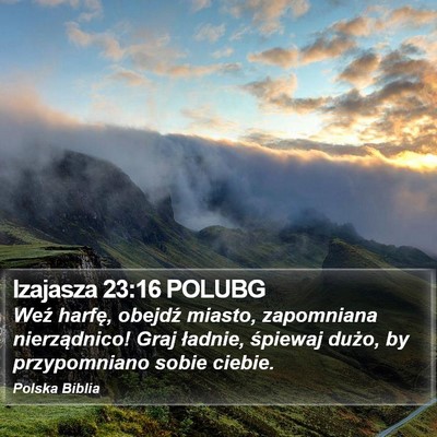 Izajasza 23:16 POLUBG Bible Verse Image