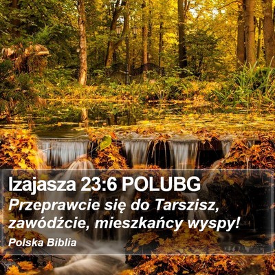 Izajasza 23:6 POLUBG Bible Verse Image