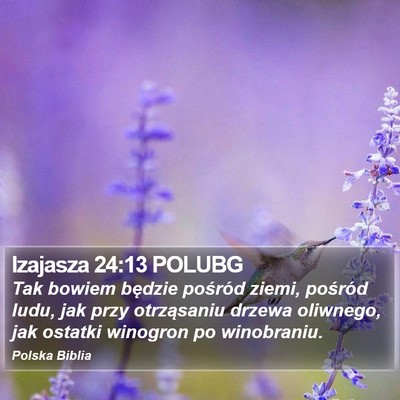 Izajasza 24:13 POLUBG Bible Verse Image