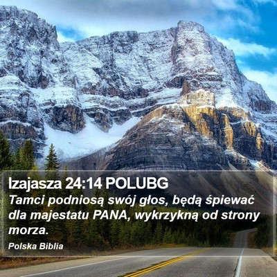 Izajasza 24:14 POLUBG Bible Verse Image