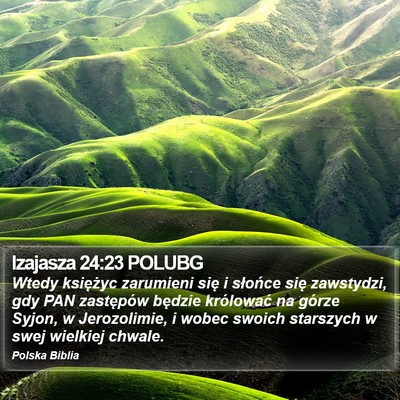 Izajasza 24:23 POLUBG Bible Verse Image