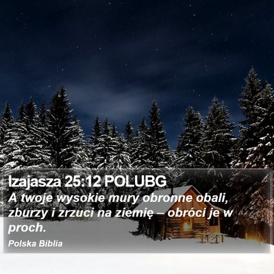 Izajasza 25:12 POLUBG Bible Verse Image