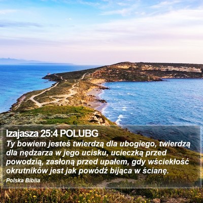 Izajasza 25:4 POLUBG Bible Verse Image