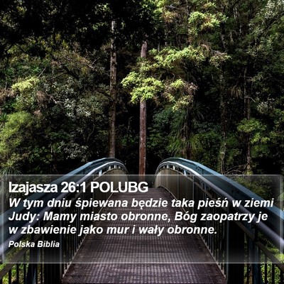 Izajasza 26:1 POLUBG Bible Verse Image