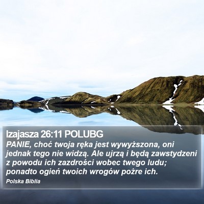 Izajasza 26:11 POLUBG Bible Verse Image