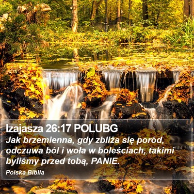 Izajasza 26:17 POLUBG Bible Verse Image
