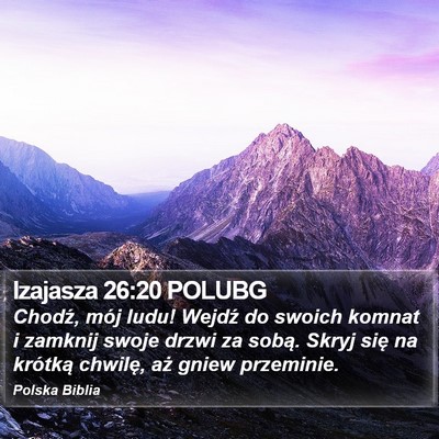 Izajasza 26:20 POLUBG Bible Verse Image