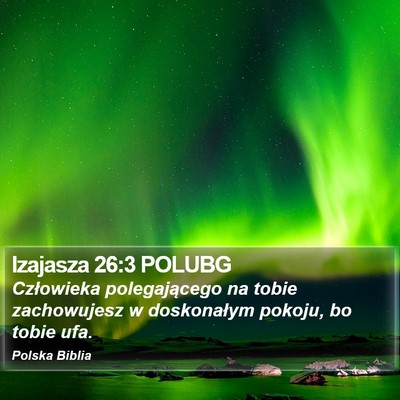 Izajasza 26:3 POLUBG Bible Verse Image