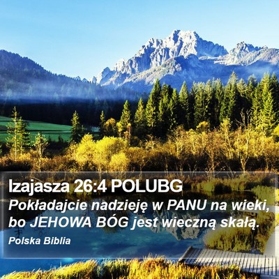 Izajasza 26:4 POLUBG Bible Verse Image