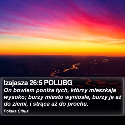 Izajasza 26:5 POLUBG Bible Verse Image