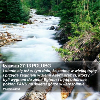 Izajasza 27:13 POLUBG Bible Verse Image
