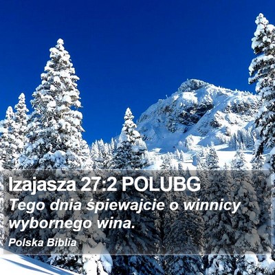 Izajasza 27:2 POLUBG Bible Verse Image