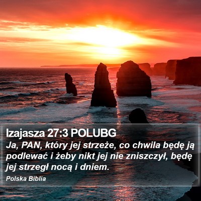 Izajasza 27:3 POLUBG Bible Verse Image