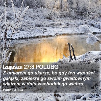 Izajasza 27:8 POLUBG Bible Verse Image