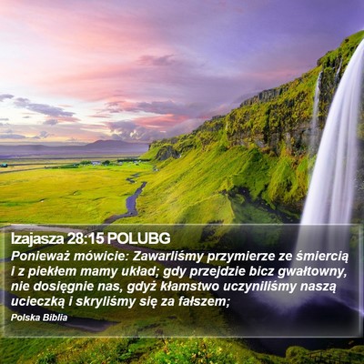 Izajasza 28:15 POLUBG Bible Verse Image