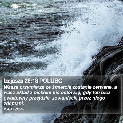 Izajasza 28:18 POLUBG Bible Verse Image