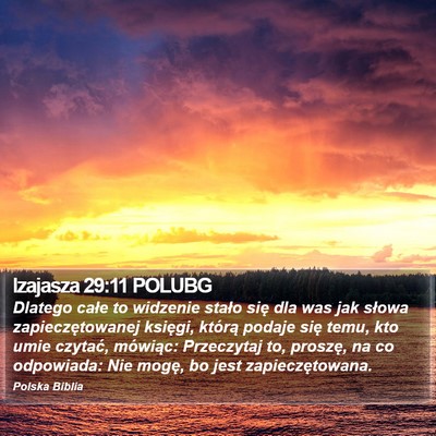 Izajasza 29:11 POLUBG Bible Verse Image
