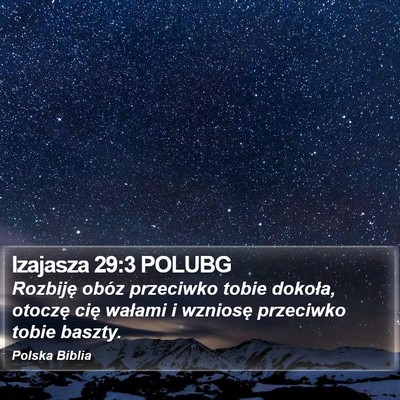 Izajasza 29:3 POLUBG Bible Verse Image