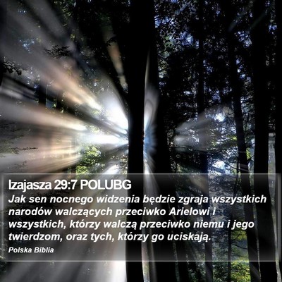 Izajasza 29:7 POLUBG Bible Verse Image
