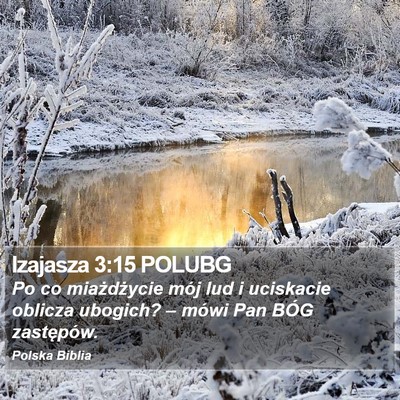 Izajasza 3:15 POLUBG Bible Verse Image