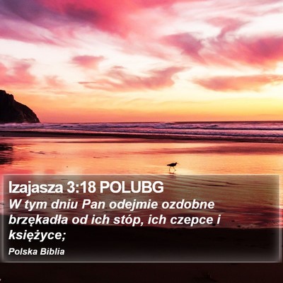 Izajasza 3:18 POLUBG Bible Verse Image