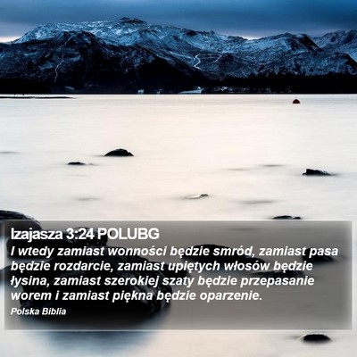 Izajasza 3:24 POLUBG Bible Verse Image