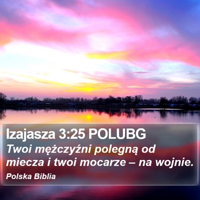 Izajasza 3:25 POLUBG Bible Verse Image