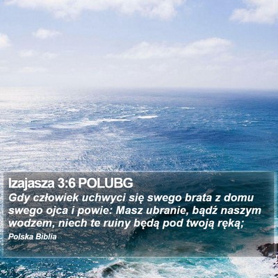 Izajasza 3:6 POLUBG Bible Verse Image