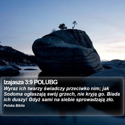 Izajasza 3:9 POLUBG Bible Verse Image