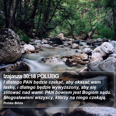 Izajasza 30:18 POLUBG Bible Verse Image