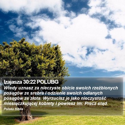 Izajasza 30:22 POLUBG Bible Verse Image