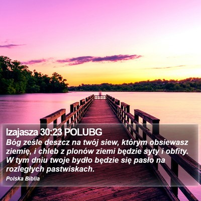 Izajasza 30:23 POLUBG Bible Verse Image
