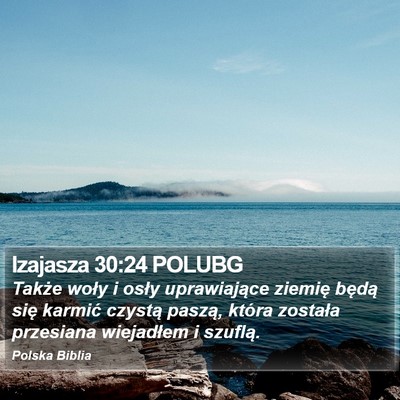 Izajasza 30:24 POLUBG Bible Verse Image