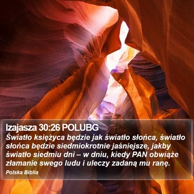 Izajasza 30:26 POLUBG Bible Verse Image